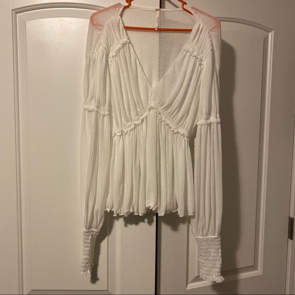 Free People Ivory Shirt - Picture 2 of 7